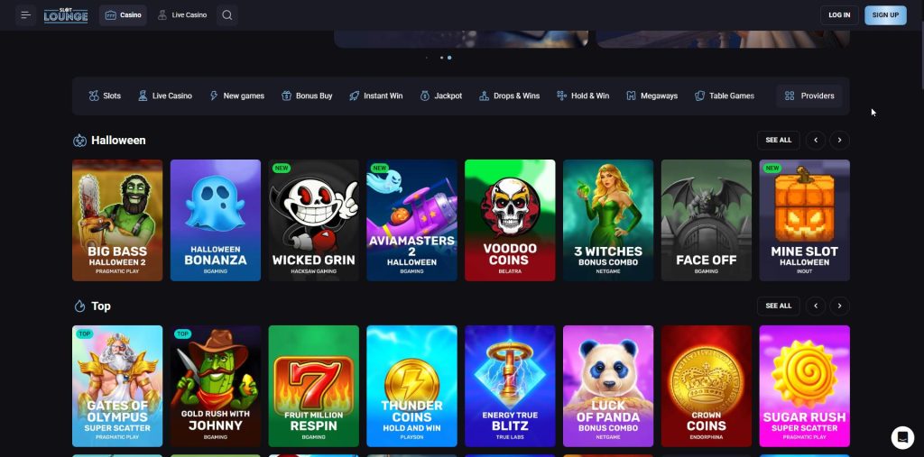 Promo code LIZARD shown in SlotLounge offer wording